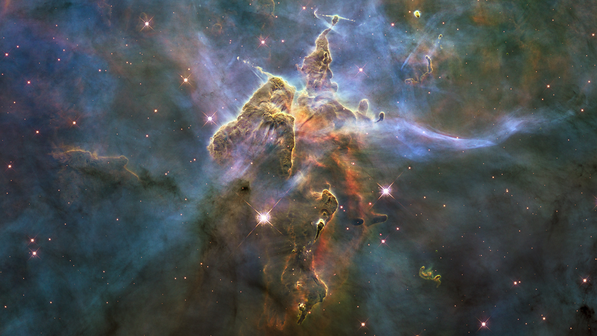 Mystic Mountain region of Carina Nebula