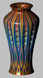 vase with pitted scallops